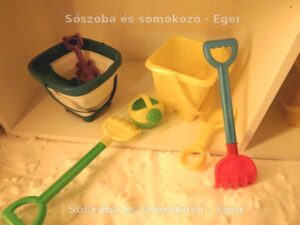 Sószoba, sóhomokozó, somokozó - sóterápia Eger